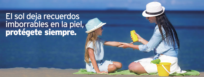 El sol deja recuerdos imborrables, protégete siempre